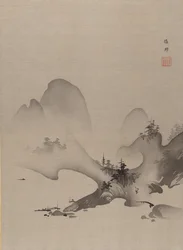 湖と山、カリフォルニア州。 1885-89。
