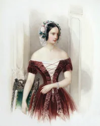 ロシアの大公アレクサンドラ・ニコラエヴナ、1825-1844、c1840。