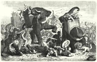 ガザの戦い、紀元前312年（エングレービング