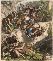 カルタゴ人：ライオン狩り、1866