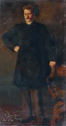 オペラ歌手 Theodor Reichmann 1849-1903 の肖像、1879 年。