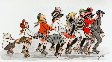 アレックスの周りのローラースケートクラブ