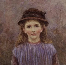 若い女の子の肖像画