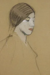 少女の頭部