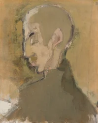 家主 II（男性の横顔）