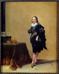 イングランド王チャールズ・スチュアート1世（1600-1649年）の足の肖像。ヘンドリッヒ・ポット（1585-1657）による絵画 Ec.Hol.