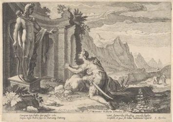 カドモスはデルファイの神託に相談する Ovid