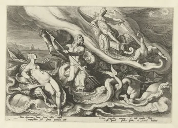 テティスとオケアノスに文句を言うジュノ Ovid