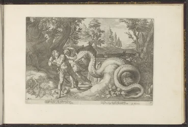 ドラゴンにむさぼり食われたカドモスの仲間たち Ovid