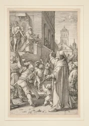 Ecce Homo, from The Passion, #8 in the series of 12 engraving