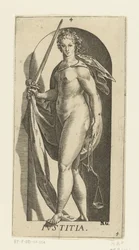 正義 Iustitia (オブジェクトのタイトル) 七つの美徳（シリーズタイトル）