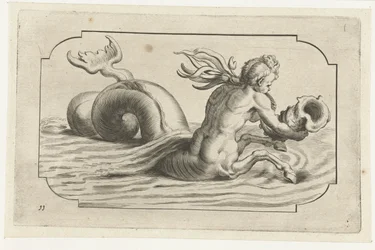 上半身がオスのタツノオトシゴ Nouveau Livre des Dieux et Deeßes De la Marine Bouckje of Sea Gods and Goddesses (シリーズ タイトル)