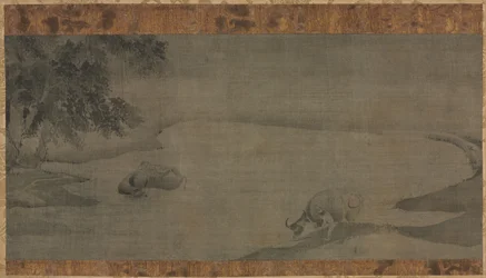水牛と群れ