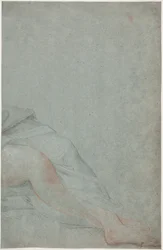 座っている女性の脚の研究