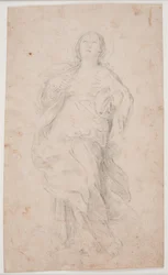 立っている聖アガサ