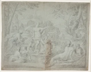 ダイアナとアクテオン。 (Ovid, Net., III, 175 ff.)