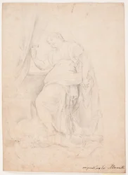 ヤエルはシセラを殺します。 カルロ・マラッティによる作曲後の習作 (メゼッティ, p. 345, no. 150)