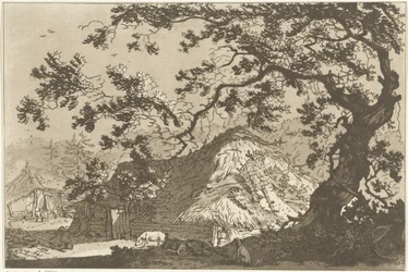 Landschap met twee boerderijen 風景画を学ぶ人のために計算された12のデザイン（連載タイトル）