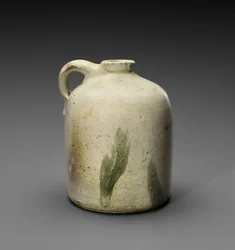 水差し、c。 1886-1905（塩釉石器）
