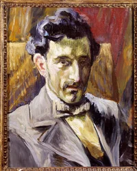 作曲家モーリス・ラヴェル (1875-1937) の肖像 アンリ・マンガン (1874-1949) による絵画 1903 日。 0,43x034 m パリ、国立近代美術館