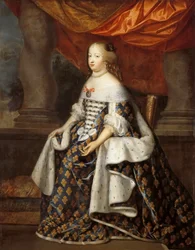 フランスの女王としてスペインのマリアテレジア1638〜1683の肖像