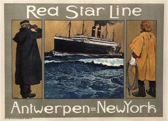 赤い星線、1908