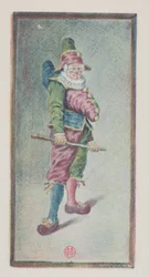 Punchinello、右に4分の3、c。 1887。