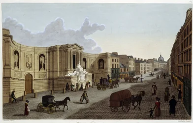 グルネル通りの噴水 1820年頃 クルボアジェ作「Vues de Paris」より 1827年
