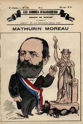 マチュラン・モロー（1822-1912）の漫画（「今日の人たち」より） 1880年頃 アンリ・デマール（1846-1888）作