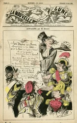 Henri Demare（1846-1888）による『La Nouvelle Lune』表紙のイラスト