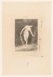 Diana ontkleedt zich om te baden ダイアナ Gedichten van André Chénier (シリーズタイトル) アンドレ・シェニエの詩の挿絵（連載タイトル）
