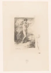 Neere met wapperende sluier ニーレ Gedichten van André Chénier (シリーズタイトル) アンドレ・シェニエの詩の挿絵（連載タイトル）