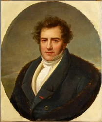 作曲家Francois-Adrien Boieldieu (1775-1834)の肖像、Riesener, Henri-Francoiss (1767-1828)作。油彩・キャンバス。フィルハーモニー・ド・パリ