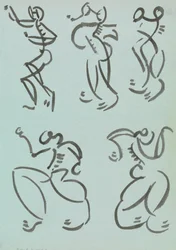 踊る人物の5つの研究