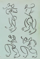 踊る人物に関する 4 つの研究