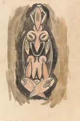 彫刻柱の習作