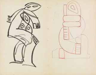 Estudo de uma Figura Feminina, Estudo de Figura Abstrata