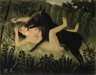 美女と野獣 1908年頃 油彩・キャンバス