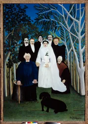 1905年頃の結婚式。アンリ・ルソー（ル・ドゥアニエ）（1844-1910）の絵画
