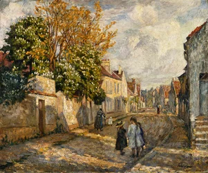 ストリートシーン、ラグニー。 Scene de Rue、Lagny、