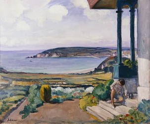 モルガット湾の庭園。モルガの湾の庭、1924