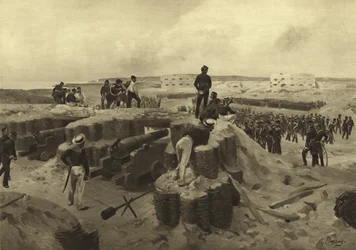 ボマルスンドの戦い、1854年（グラビア）