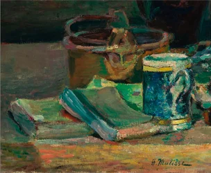 それでも本と暮らす 1895年頃（油彩・キャンバス）