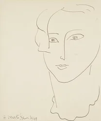 女性の頭