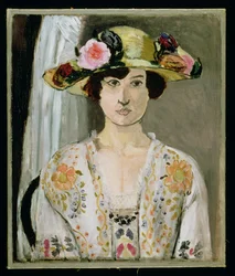 帽子をかぶった女 1920年頃 油彩・カンヴァス