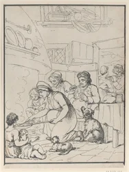 Cottagers、Fireside、1799年。