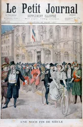 自転車での結婚式、フランス、1897