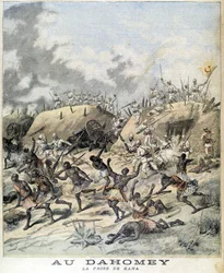 Dahomey（現Benin）でのKanaの捕獲 - 1892年11月19日付「Le Petity Journal」にて