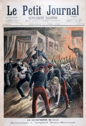 1896年、フランスのリールにあるサンソヴール病院での災害