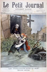 1897年、南フランスのミディの洪水